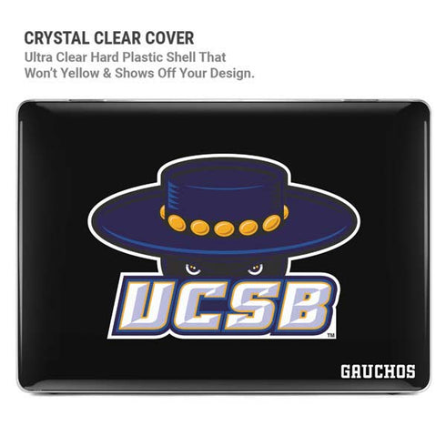 University of California-Santa Barbara UCSB Gauchos Black MacBook Pro 14in (2021-24) Case plus Skin